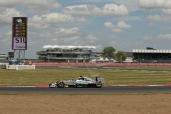 World © Octane Photographic Ltd. Friday 4th July 2014. British GP - Silverstone, UK. - Formula 1 Practice 2. Mercedes AMG Petronas F1 W05 Hybrid – Lewis Hamilton. Digital Ref: 1013LB1D2284