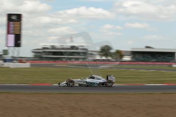 World © Octane Photographic Ltd. Friday 4th July 2014. British GP - Silverstone, UK. - Formula 1 Practice 2. Mercedes AMG Petronas F1 W05 Hybrid - Nico Rosberg. Digital Ref: 1013LB1D2408