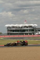 World © Octane Photographic Ltd. Friday 4th July 2014. British GP - Silverstone, UK. - Formula 1 Practice 2. Lotus F1 Team E22 – Pastor Maldonado. Digital Ref: 1013LB1D2481