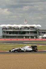World © Octane Photographic Ltd. Friday 4th July 2014. British GP - Silverstone, UK. - Formula 1 Practice 2. Williams Martini Racing FW36 – Valtteri Bottas Digital Ref: 1013LB1D2494