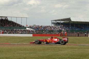 World © Octane Photographic Ltd. Friday 4th July 2014. British GP - Silverstone, UK. - Formula 1 Practice 2. Scuderia Ferrari F14T – Kimi Raikkonen. Digital Ref: 1013LB1D2610