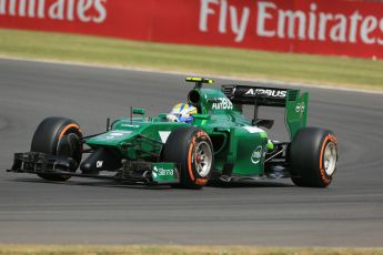 World © Octane Photographic Ltd. Friday 4th July 2014. British GP - Silverstone, UK. - Formula 1 Practice 2. Caterham F1 Team CT05 – Marcus Ericsson. Digital Ref: 1013LB1D8010