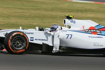 World © Octane Photographic Ltd. Friday 4th July 2014. British GP - Silverstone, UK. - Formula 1 Practice 2. Williams Martini Racing FW36 – Valtteri Bottas Digital Ref: 1013LB1D8084