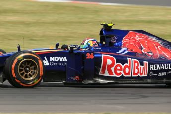 World © Octane Photographic Ltd. Friday 4th July 2014. British GP - Silverstone, UK. - Formula 1 Practice 2. Scuderia Toro Rosso STR 9 – Daniil Kvyat. Digital Ref: 1013LB1D8121