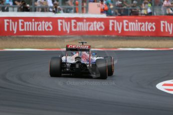 World © Octane Photographic Ltd. Friday 4th July 2014. British GP - Silverstone, UK. - Formula 1 Practice 2. Scuderia Toro Rosso STR9 - Jean-Eric Vergne. Digital Ref: 1013LB1D8177