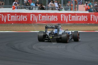 World © Octane Photographic Ltd. Friday 4th July 2014. British GP - Silverstone, UK. - Formula 1 Practice 2. McLaren Mercedes MP4/29 - Jenson Button. Digital Ref: 1013LB1D8194