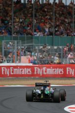 World © Octane Photographic Ltd. Friday 4th July 2014. British GP - Silverstone, UK. - Formula 1 Practice 2. Sahara Force India VJM07 – Nico Hulkenburg. Digital Ref : 1013LB1D8225