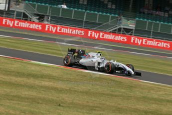 World © Octane Photographic Ltd. Friday 4th July 2014. British GP - Silverstone, UK. - Formula 1 Practice 2. Williams Martini Racing FW36 – Valtteri Bottas Digital Ref: 1013LB1D8243