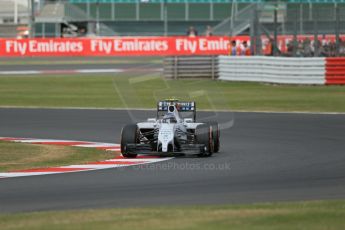 World © Octane Photographic Ltd. Friday 4th July 2014. British GP - Silverstone, UK. - Formula 1 Practice 2. Williams Martini Racing FW36 – Valtteri Bottas Digital Ref: 1013LB1D8349