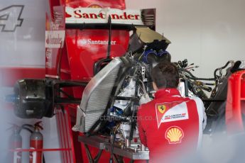 World © Octane Photographic Ltd. Friday 4th July 2014. British GP - Silverstone, UK. - Formula 1 Practice 2. Scuderia Ferrari F14T engine - Fernando Alonso. Digital Ref: 1013jm1d0137