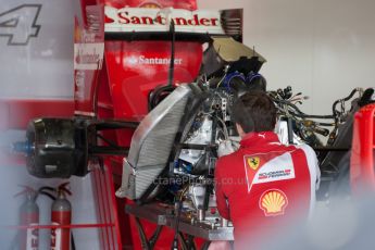 World © Octane Photographic Ltd. Friday 4th July 2014. British GP - Silverstone, UK. - Formula 1 Practice 2. Scuderia Ferrari F14T engine - Fernando Alonso. Digital Ref: 1013jm1d0138