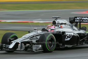 World © Octane Photographic Ltd. Saturday 5th July 2014. British GP, Silverstone, UK - Formula 1 Practice 3. McLaren Mercedes MP4/29 - Jenson Button. Digital Ref: 1017LB1D8697