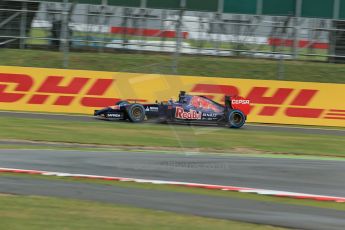 World © Octane Photographic Ltd. Saturday 5th July 2014. British GP, Silverstone, UK - Formula 1 Practice 3. Scuderia Toro Rosso STR9 - Jean-Eric Vergne. Digital Ref: 1017LB1D8745