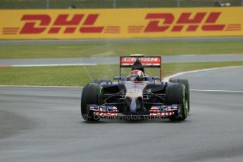 World © Octane Photographic Ltd. Saturday 5th July 2014. British GP, Silverstone, UK - Formula 1 Practice 3. Scuderia Toro Rosso STR 9 – Daniil Kvyat. Digital Ref: 1017LB1D8867