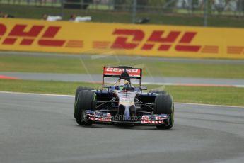 World © Octane Photographic Ltd. Saturday 5th July 2014. British GP, Silverstone, UK - Formula 1 Practice 3. Scuderia Toro Rosso STR9 - Jean-Eric Vergne. Digital Ref: 1017LB1D8878