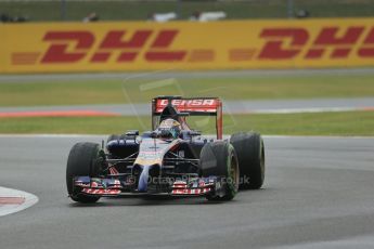 World © Octane Photographic Ltd. Saturday 5th July 2014. British GP, Silverstone, UK - Formula 1 Practice 3. Scuderia Toro Rosso STR9 - Jean-Eric Vergne. Digital Ref: 1017LB1D8926