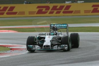 World © Octane Photographic Ltd. Saturday 5th July 2014. British GP, Silverstone, UK. - Formula 1 Practice 3. Mercedes AMG Petronas F1 W05 Hybrid - Nico Rosberg. Digital Ref: 1017LB1D8960