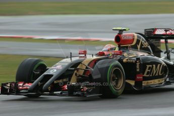 World © Octane Photographic Ltd. Saturday 5th July 2014. British GP, Silverstone, UK. - Formula 1 Practice 3. Lotus F1 Team E22 – Pastor Maldonado. Digital Ref: 1017LB1D9015