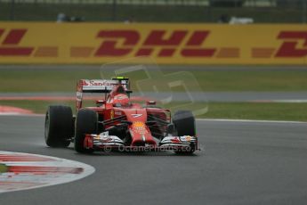 World © Octane Photographic Ltd. Saturday 5th July 2014. British GP, Silverstone, UK - Formula 1 Practice 3. Scuderia Ferrari F14T – Kimi Raikkonen. Digital Ref: 1017LB1D9124
