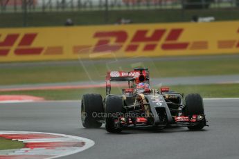World © Octane Photographic Ltd. Saturday 5th July 2014. British GP, Silverstone, UK - Formula 1 Practice 3. Lotus F1 Team E22 - Romain Grosjean. Digital Ref: 1017LB1D9192