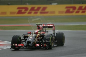 World © Octane Photographic Ltd. Saturday 5th July 2014. British GP, Silverstone, UK - Formula 1 Practice 3. Lotus F1 Team E22 – Pastor Maldonado. Digital Ref: 1017LB1D9241