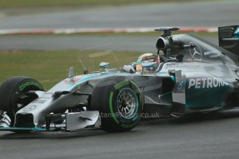 World © Octane Photographic Ltd. Saturday 5th July 2014. British GP, Silverstone, UK - Formula 1 Practice 3. Mercedes AMG Petronas F1 W05 Hybrid – Lewis Hamilton. Digital Ref: 1017LB1D9303