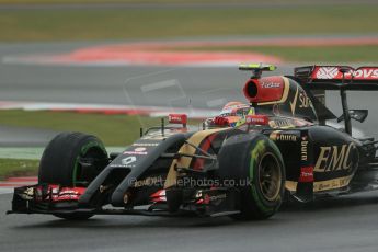 World © Octane Photographic Ltd. Saturday 5th July 2014. British GP, Silverstone, UK - Formula 1 Practice 3. Lotus F1 Team E22 – Pastor Maldonado. Digital Ref: 1017LB1D9328