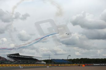 World © Octane Photographic Ltd. Saturday 5th July 2014. British GP, Silverstone, UK. - Formula 1 Paddock. Royal Air Force Red Arrows. Digital Ref: 1025LB1D0362