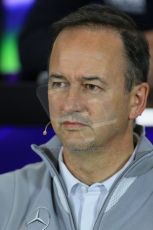 World © Octane Photographic Ltd. Friday 4th July 2014. FIA F1 Press Conference, Silverstone, UK. McLaren Mercedes Managing Director – Jonathan Neale. Digital Ref: 1015LB1D8574