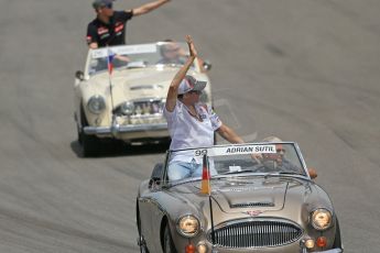 World © Octane Photographic Ltd. Sunday 8th June 2014. Canada - Circuit Gilles Villeneuve, Montreal. Formula 1 Driver Parade. Sauber C33 – Adrian Sutil. Digital Ref: 0988LB1D7933