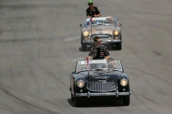 World © Octane Photographic Ltd. Sunday 8th June 2014. Canada - Circuit Gilles Villeneuve, Montreal. Formula 1 Driver Parade. Lotus F1 Team E22 - Romain Grosjean. Digital Ref: 0988LB1D7945