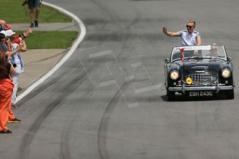 World © Octane Photographic Ltd. Sunday 8th June 2014. Canada - Circuit Gilles Villeneuve, Montreal. Formula 1 Driver Parade. McLaren Mercedes MP4/29 – Kevin Magnussen. Digital Ref: