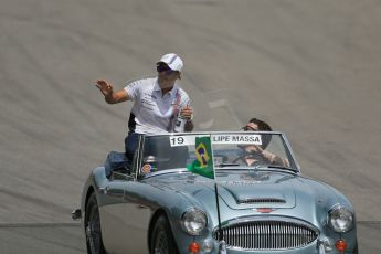 World © Octane Photographic Ltd. Sunday 8th June 2014. Canada - Circuit Gilles Villeneuve, Montreal. Formula 1 Driver Parade. Williams Martini Racing FW36 – Felipe Massa. Digital Ref: 0988LB1D7988
