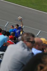 World © Octane Photographic Ltd. Friday 6th June 2014. Canada - Circuit Gilles Villeneuve, Montreal. Formula 1 Practice 1. Drink sellers in the crowd. Digital Ref: 0978LB1D1485