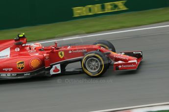 World © Octane Photographic Ltd. Friday 6th June 2014. Canada - Circuit Gilles Villeneuve, Montreal. Formula 1 Practice 1. Scuderia Ferrari F14T – Kimi Raikkonen. Digital Ref: 0978LB1D2471