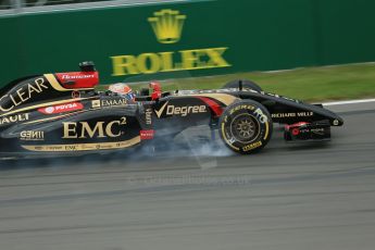 World © Octane Photographic Ltd. Friday 6th June 2014. Canada - Circuit Gilles Villeneuve, Montreal. Formula 1 Practice 1. Lotus F1 Team E22 - Romain Grosjean. Digital Ref: 0978LB1D2895