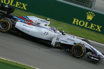 World © Octane Photographic Ltd. Friday 6th June 2014. Canada - Circuit Gilles Villeneuve, Montreal. Formula 1 Practice 1. Williams Martini Racing FW36 – Valtteri Bottas Digital Ref: 0978LB1D3011