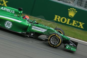 World © Octane Photographic Ltd. Friday 6th June 2014. Canada - Circuit Gilles Villeneuve, Montreal. Formula 1 Practice 1. Caterham F1 Team CT05 – Alexander Rossi – Reserve Driver. Digital Ref: 0978LB1D3035