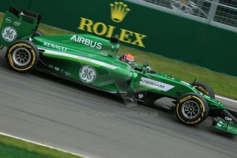 World © Octane Photographic Ltd. Friday 6th June 2014. Canada - Circuit Gilles Villeneuve, Montreal. Formula 1 Practice 1. Caterham F1 Team CT05 – Alexander Rossi – Reserve Driver. Digital Ref: 0978LB1D3036