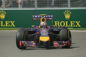 World © Octane Photographic Ltd. Friday 6th June 2014. Canada - Circuit Gilles Valeneuve, Montreal. Formula 1 Practice 1. Infiniti Red Bull Racing RB10 – Daniel Ricciardo. Digital Ref: 0978LB1D3081