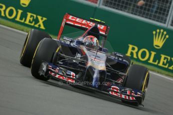 World © Octane Photographic Ltd. Friday 6th June 2014. Canada - Circuit Gilles Villeneuve, Montreal. Formula 1 Practice 1. Scuderia Toro Rosso STR 9 – Daniil Kvyat. Digital Ref: 0978LB1D3194