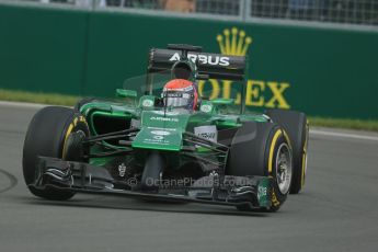 World © Octane Photographic Ltd. Friday 6th June 2014. Canada - Circuit Gilles Villeneuve, Montreal. Formula 1 Practice 1. Caterham F1 Team CT05 – Alexander Rossi – Reserve Driver. Digital Ref: 0978LB1D3411