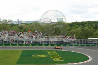 World © Octane Photographic Ltd. Friday 6th June 2014. Canada - Circuit Gilles Villeneuve, Montreal. Formula 1 Practice 1. Scuderia Ferrari F14T - Fernando Alonso. Digital Ref: 0978LB1D9298