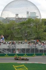 World © Octane Photographic Ltd. Friday 6th June 2014. Canada - Circuit Gilles Villeneuve, Montreal. Formula 1 Practice 1. Lotus F1 Team E22 – Pastor Maldonado. Digital Ref: 0978LB1D9367