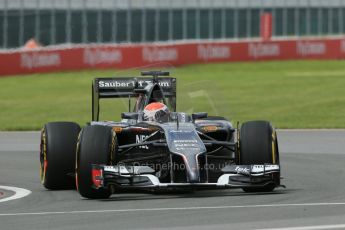 World © Octane Photographic Ltd. Friday 6th June 2014. Canada - Circuit Gilles Villeneuve, Montreal. Formula 1 Practice 2. Sauber C33 – Adrian Sutil. Digital Ref: 0979LB1D3802