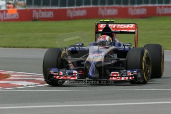 World © Octane Photographic Ltd. Friday 6th June 2014. Canada - Circuit Gilles Villeneuve, Montreal. Formula 1 Practice 2. Scuderia Toro Rosso STR 9 – Daniil Kvyat. Digital Ref: 0979LB1D3878