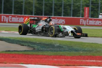 World © Octane Photographic Ltd. Friday 6th June 2014. Canada - Circuit Gilles Villeneuve, Montreal. Formula 1 Practice 2. Sahara Force India VJM07 – Nico Hulkenburg. Digital Ref : 0979LB1D3918