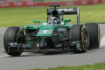 World © Octane Photographic Ltd. Friday 6th June 2014. Canada - Circuit Gilles Villeneuve, Montreal. Formula 1 Practice 2. Caterham F1 Team CT05 – Kamui Kobayashi. Digital Ref: 0979LB1D3957