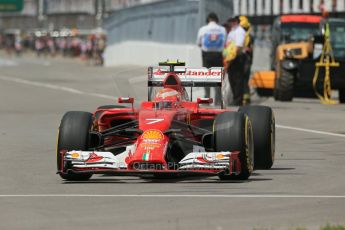 World © Octane Photographic Ltd. Friday 6th June 2014. Canada - Circuit Gilles Villeneuve, Montreal. Formula 1 Practice 2. Scuderia Ferrari F14T – Kimi Raikkonen. Digital Ref: 0979LB1D4220