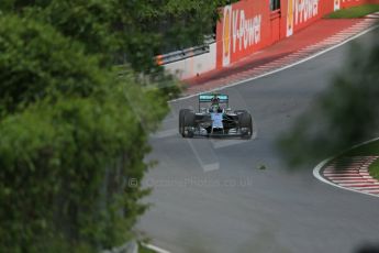 World © Octane Photographic Ltd. Friday 6th June 2014. Canada - Circuit Gilles Villeneuve, Montreal. Formula 1 Practice 2. Mercedes AMG Petronas F1 W05 Hybrid - Nico Rosberg. Digital Ref: 0979LB1D4779